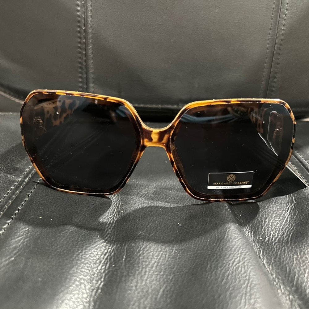 Margaret Josephs Oversized Tortoise Shell Sunglasses